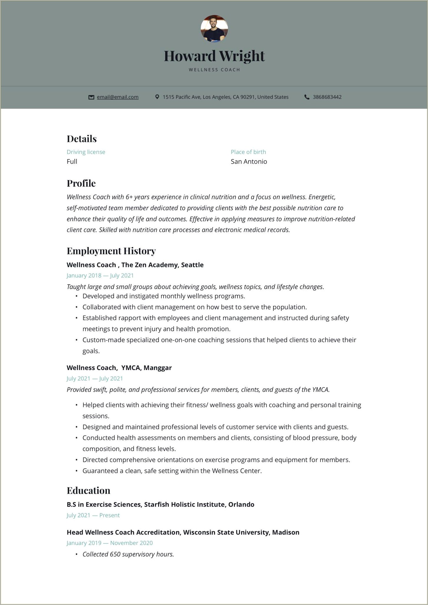 Sample Resume For Customer Services Health Management