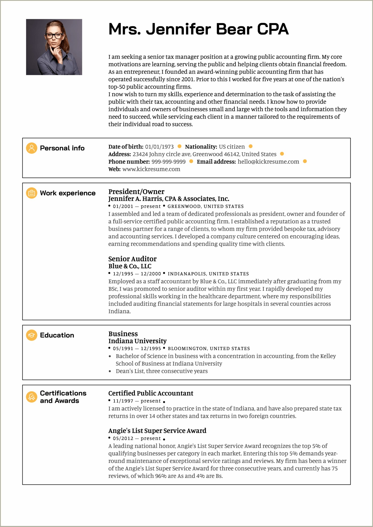 Sample Resume For Experienced Senior Executive