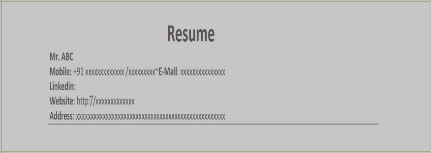 Sample Resume For Freshers It Engineers