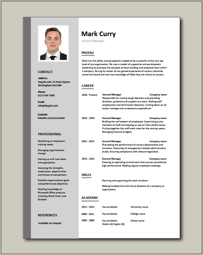 Sample Resume For Home Improvement Contractor