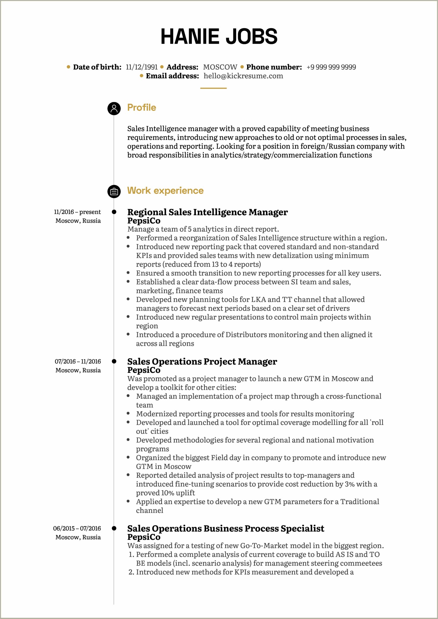 Sample Resume For Liquor Sales Representative