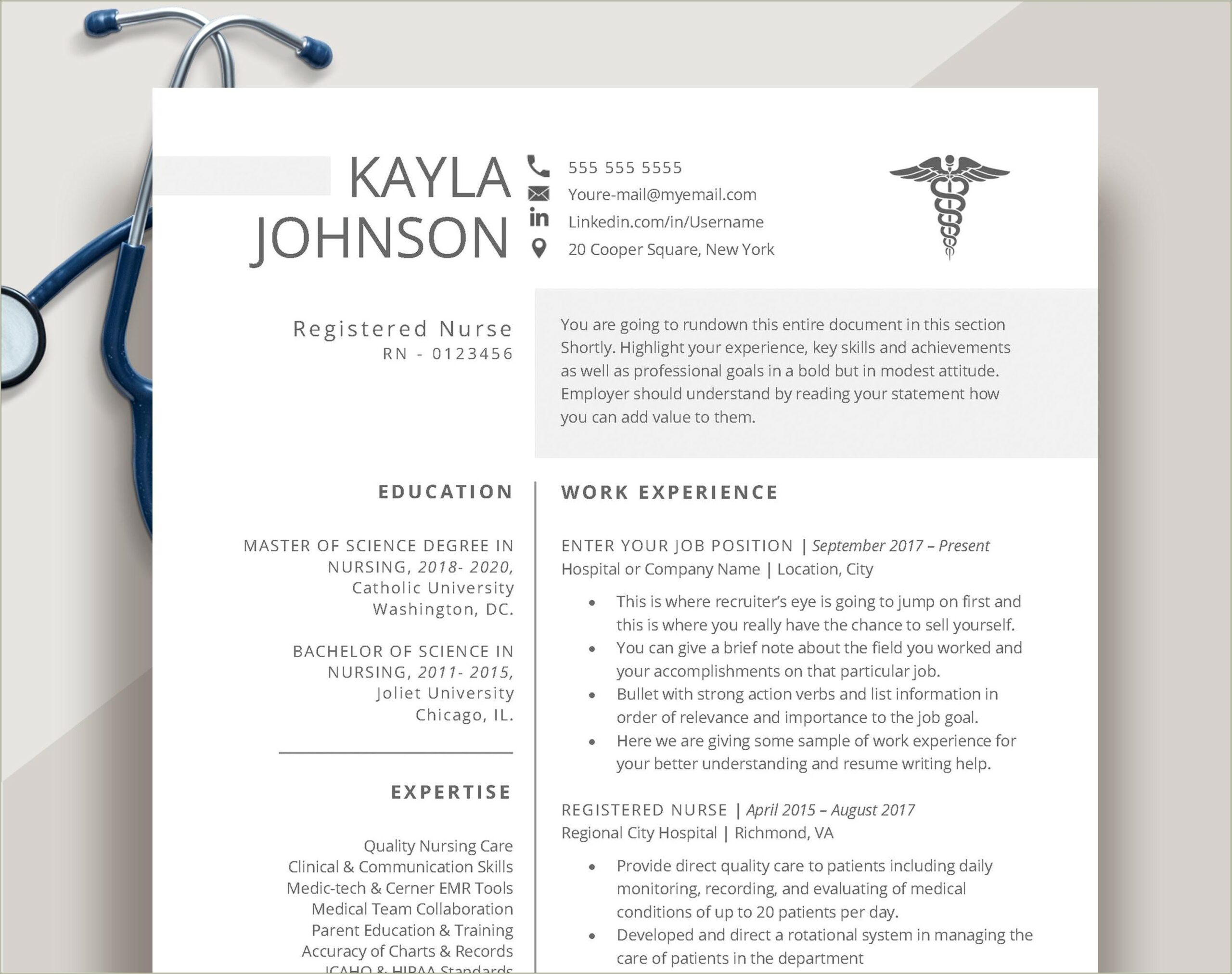 Sample Resume For New Graduate Lpn Nurse
