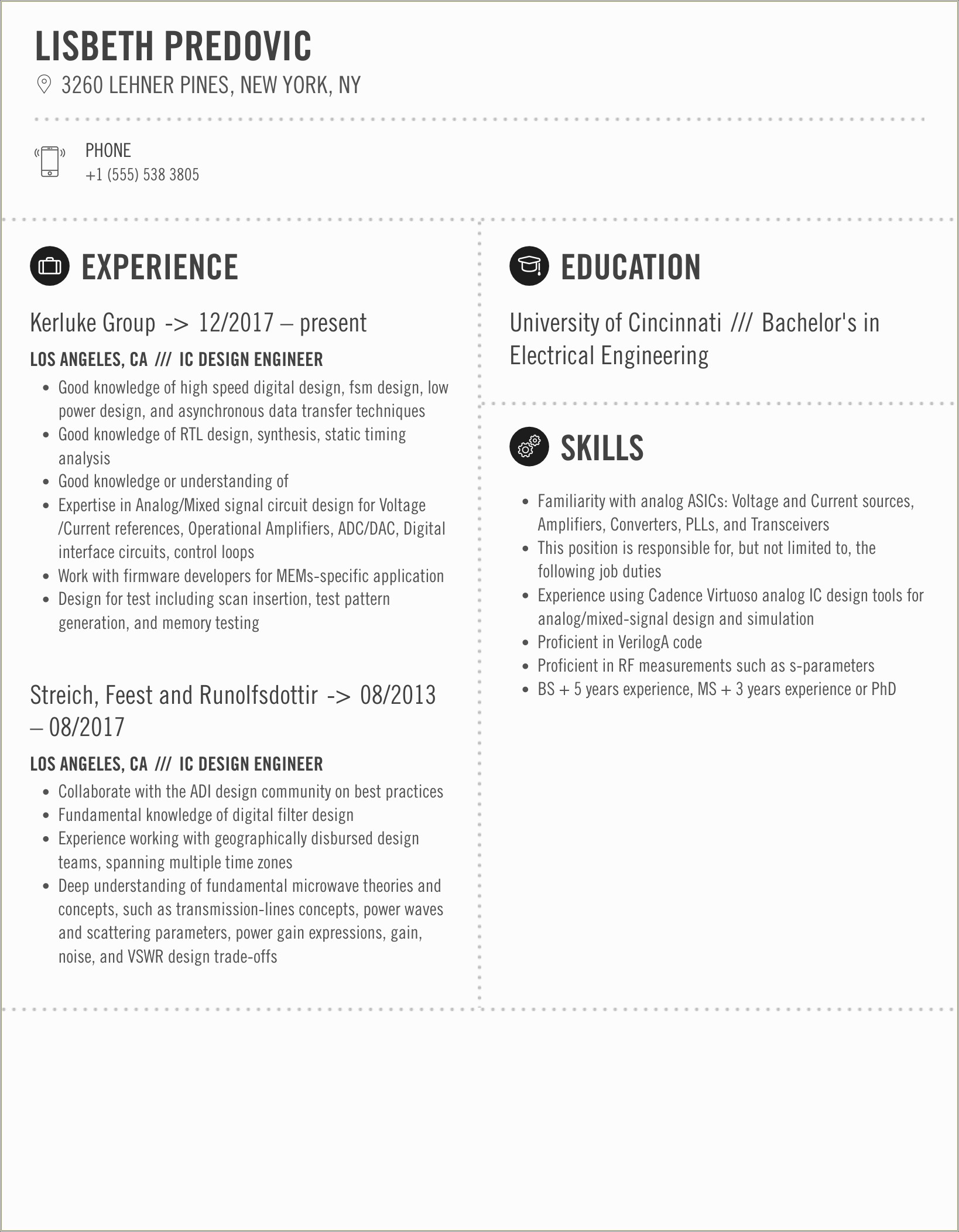 Sample Resume For Phd Application Ic Design