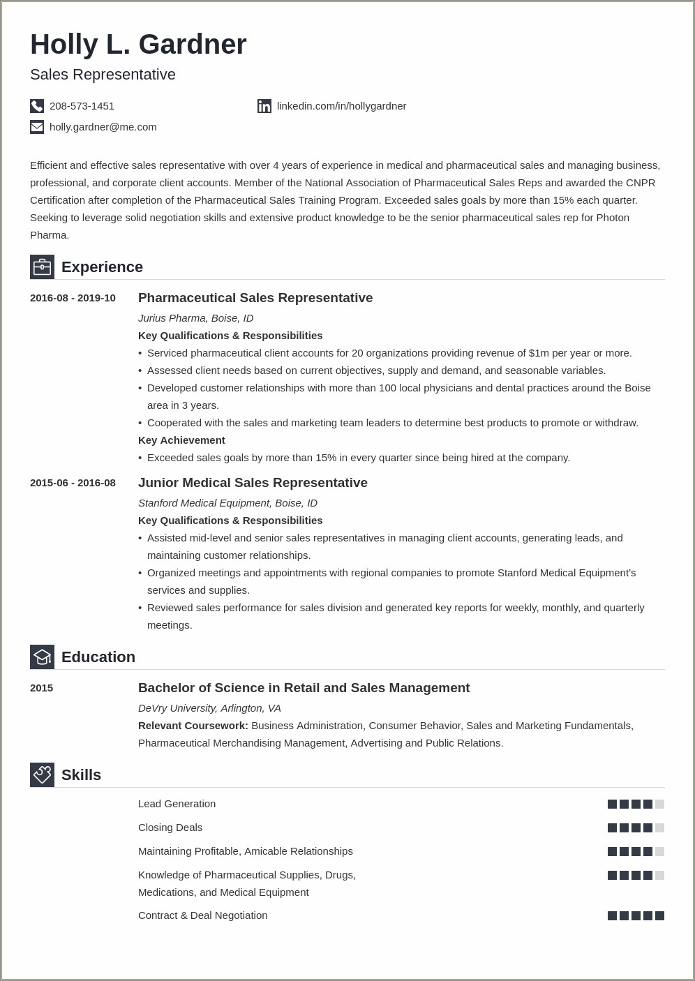 Sample Resume For Sales Lady In Department Store