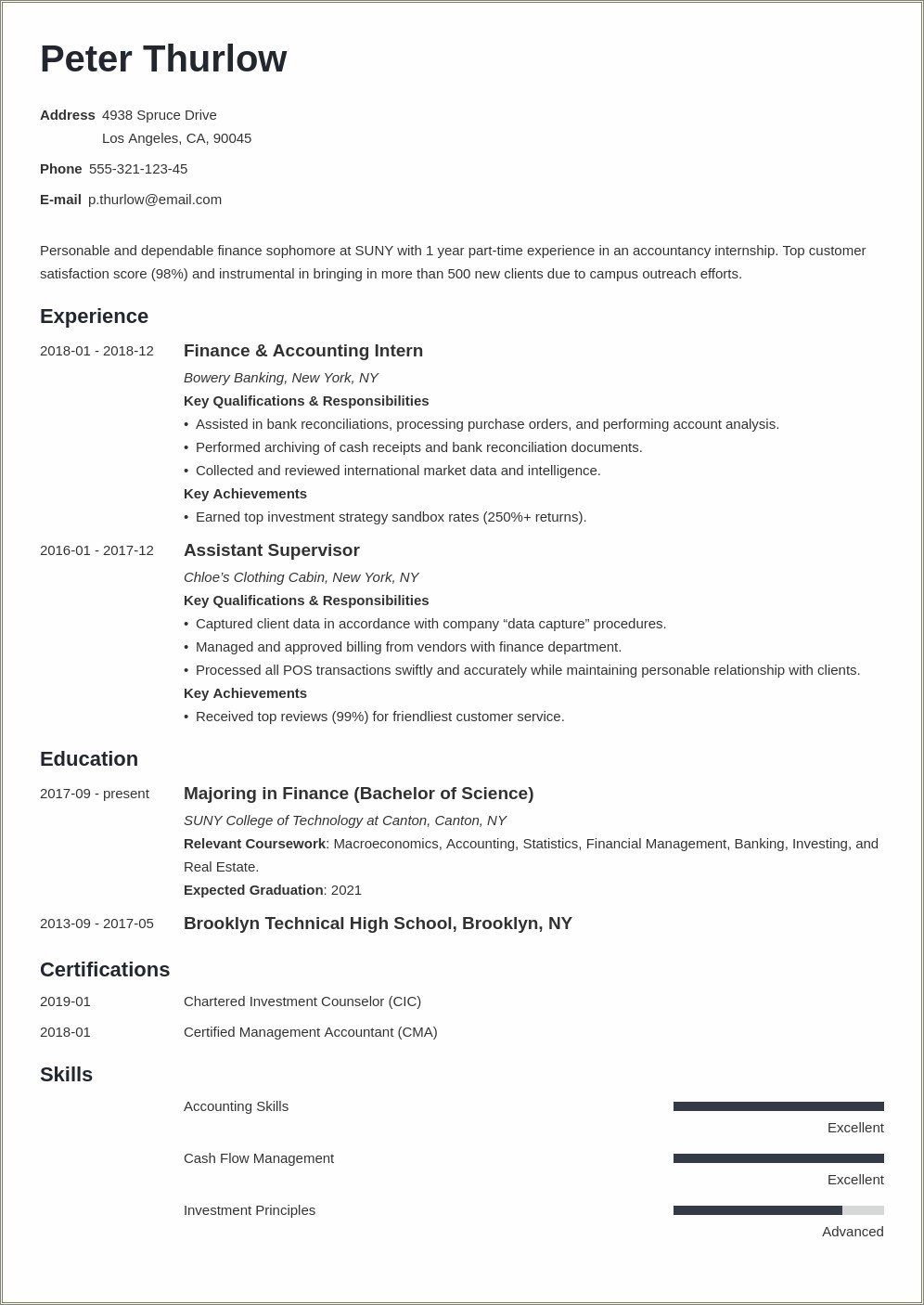 Sample Resume Format For Ojt Information Technology