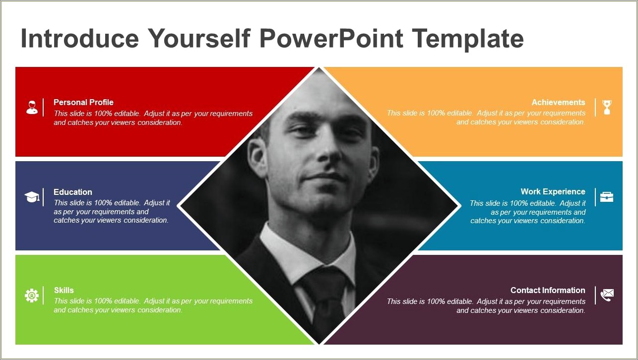 Sample Resume Introduce Yourself Presentation Ppt