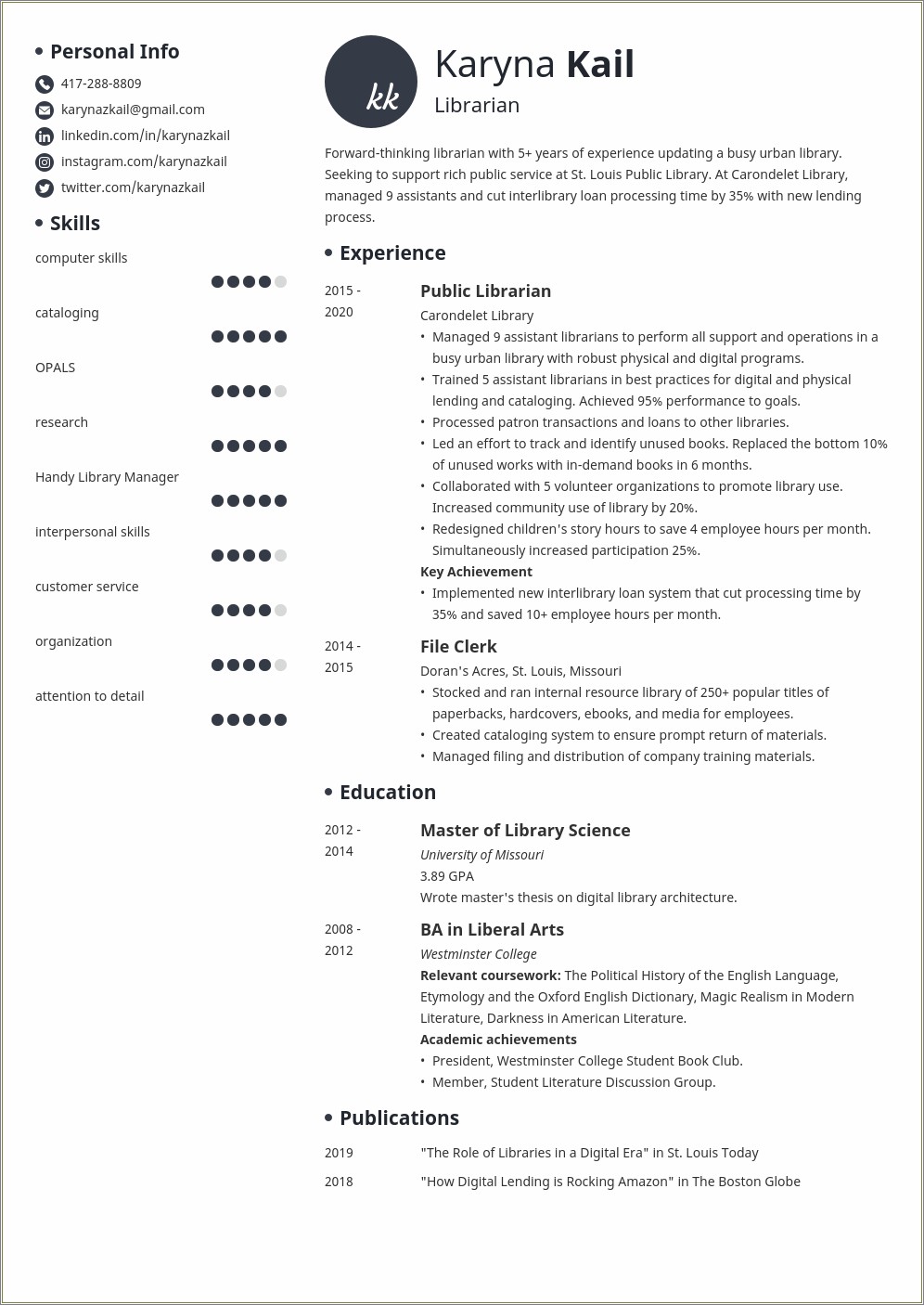 Sample Resume Library Assistant Director Resume
