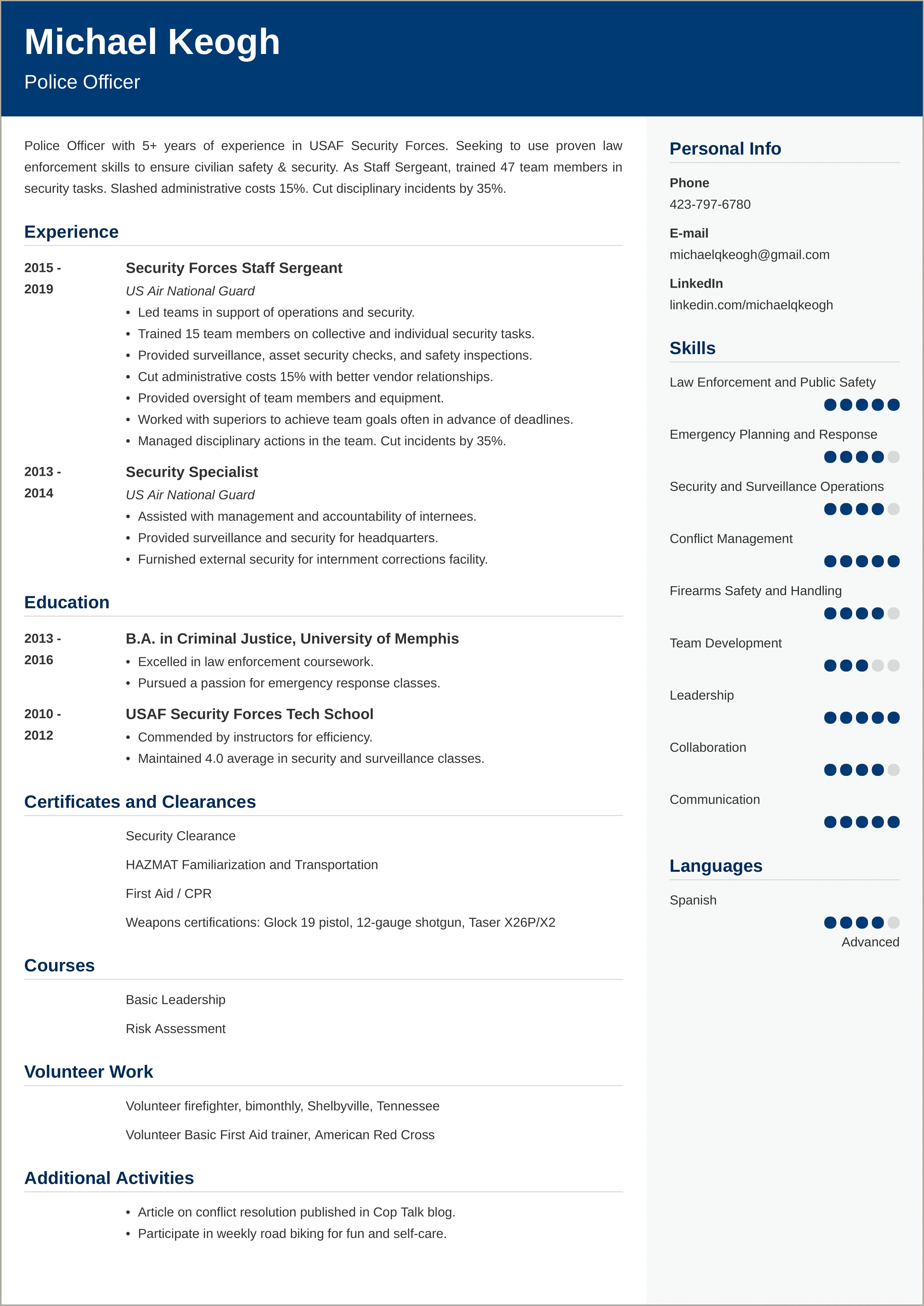 Sample Resume Nepa Planner For Army Installation