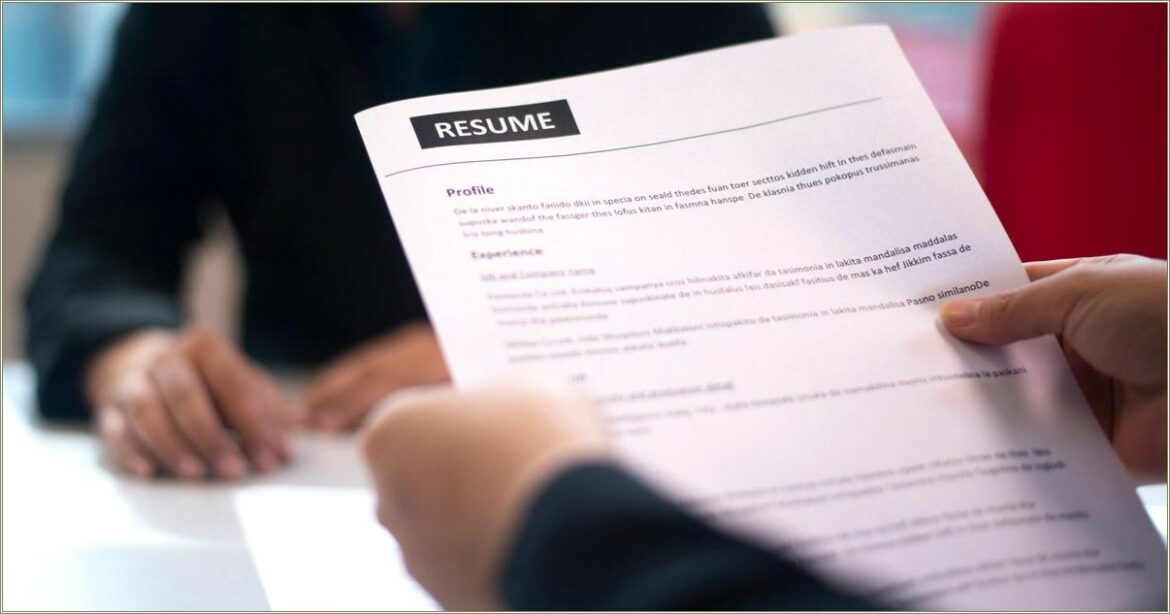 Sample Resume Objective For Any Position