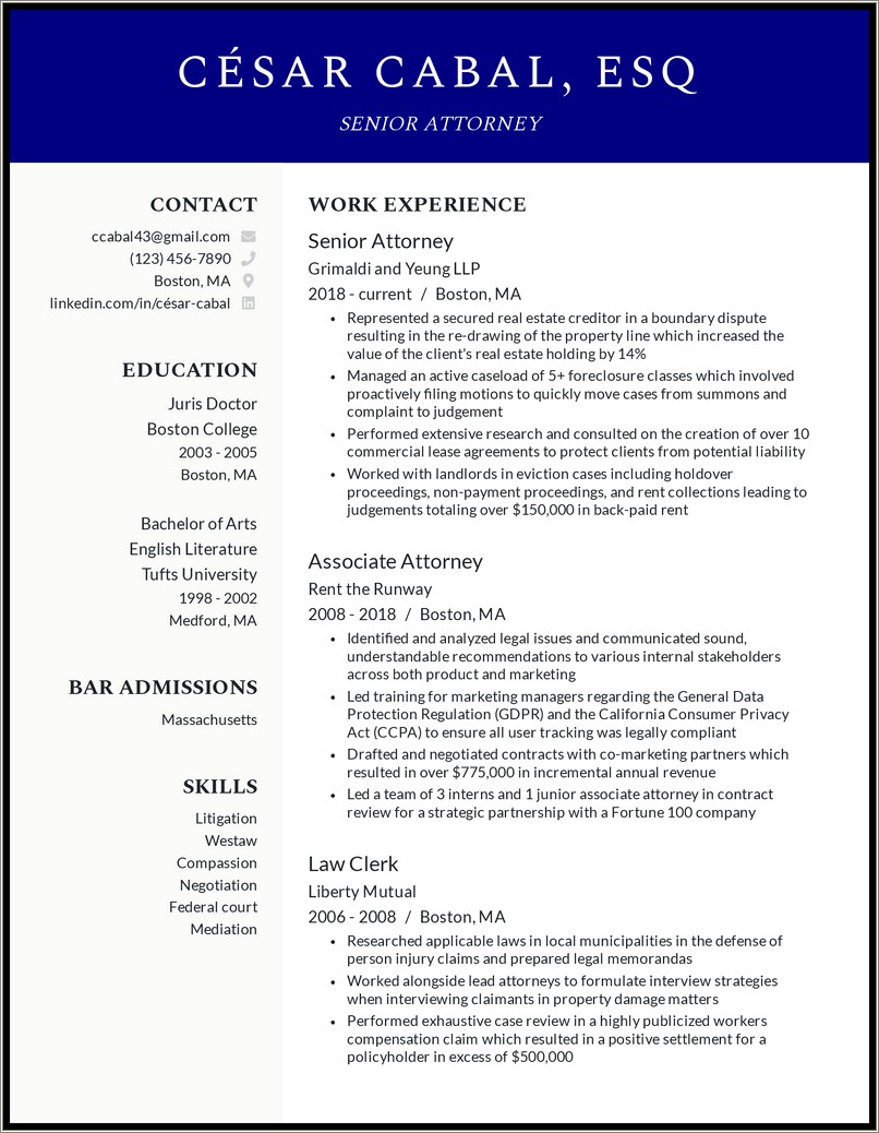 Sample Resume Objectives For Court Clerk