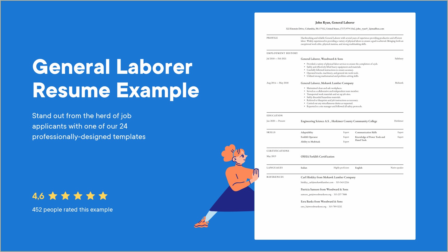 Sample Resume Objectives For General Labor