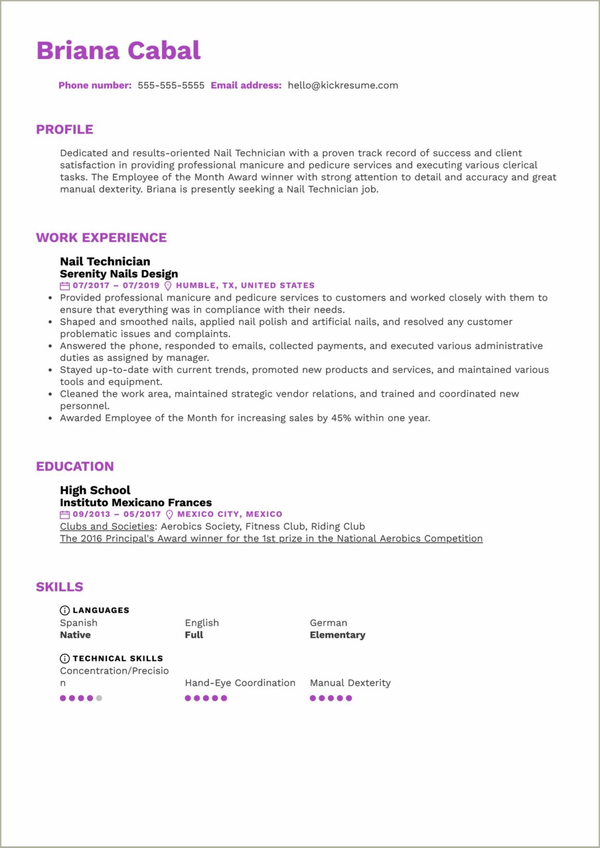 Sample Resume Objectives For Ophthalmic Technician