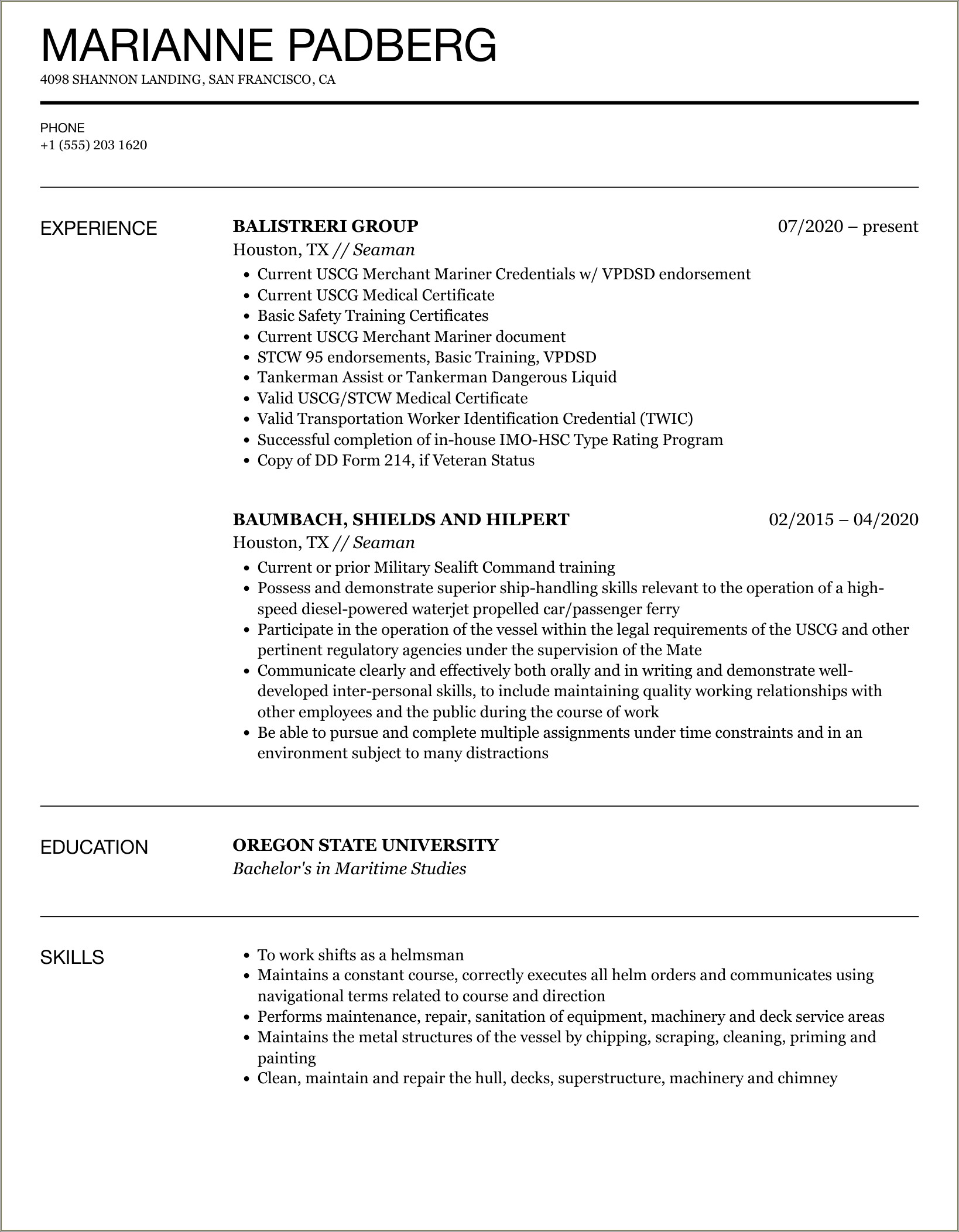 Sample Resume Philippines With Work Experience