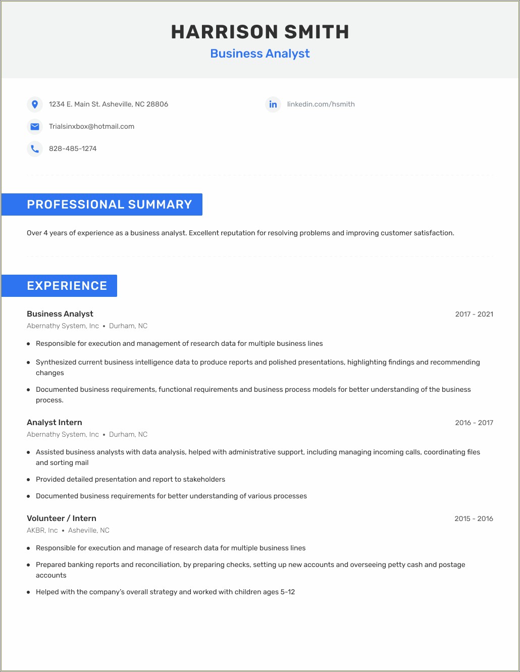 Sample Resume That Gets You Hired