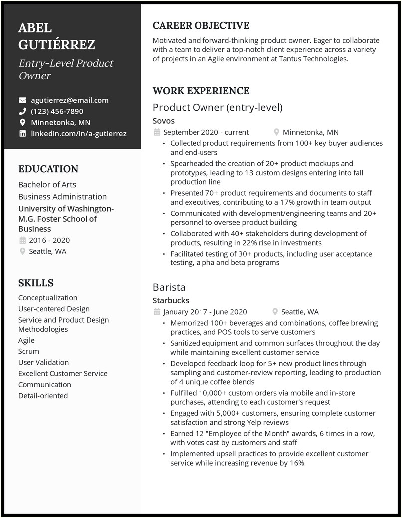 Sample Resume To Apply To Apple