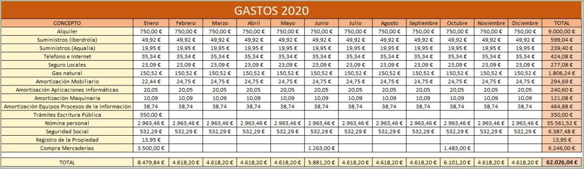 Sample Resumen De Ingresos Y Gastos