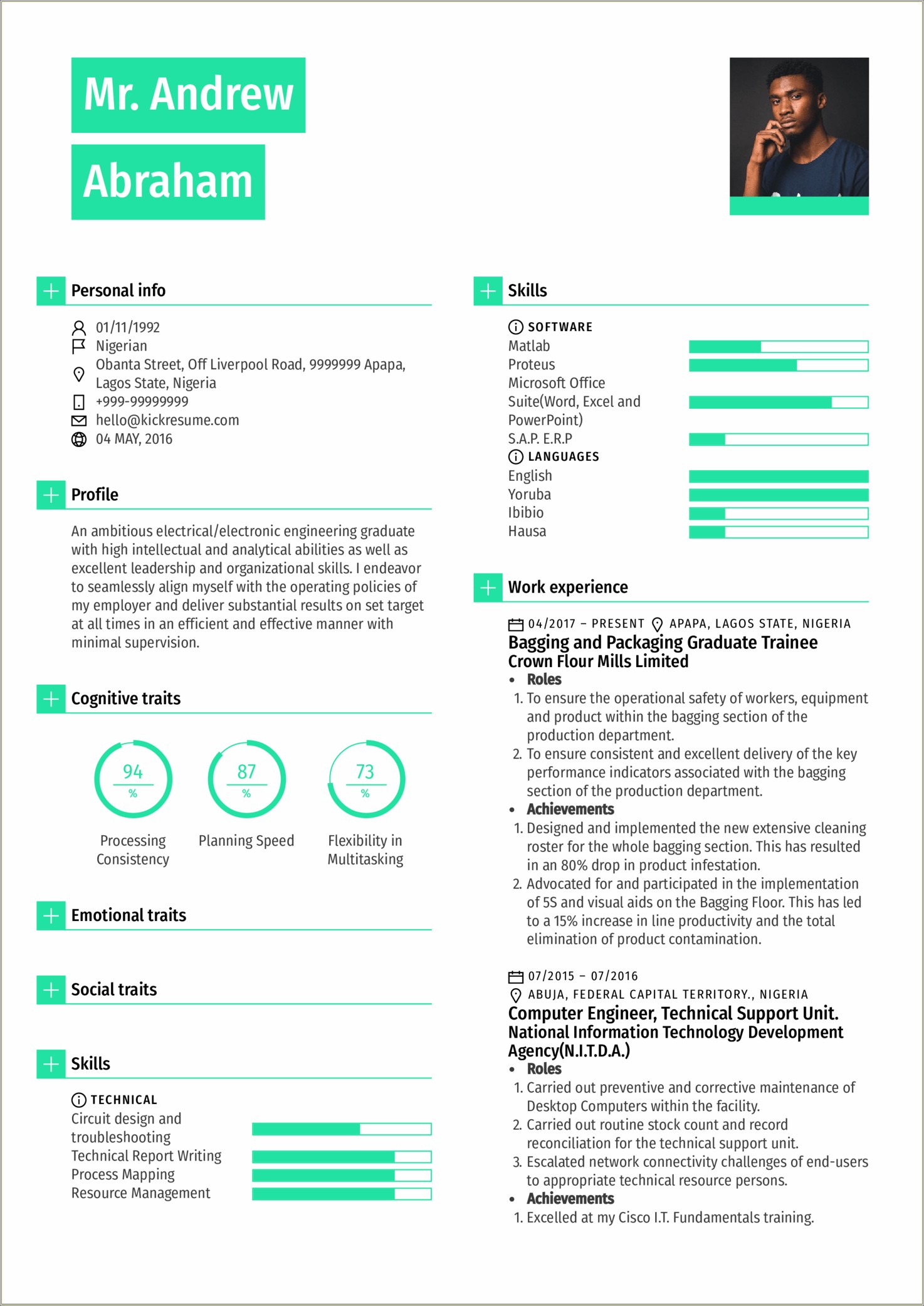 Sample Resumes For Mechanical Engineers Graduating College