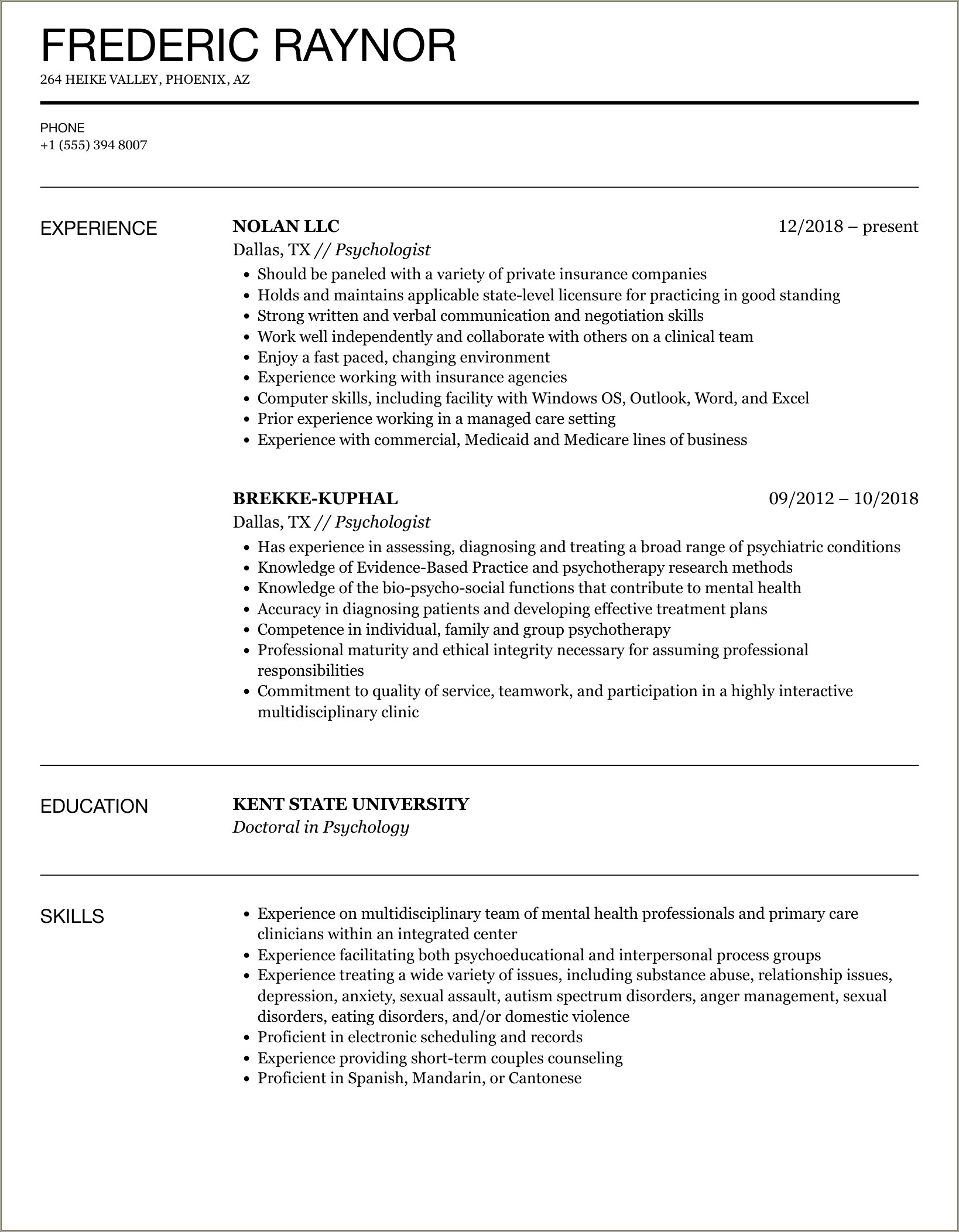 Sample Resumes For Philosophy And Religious Studies