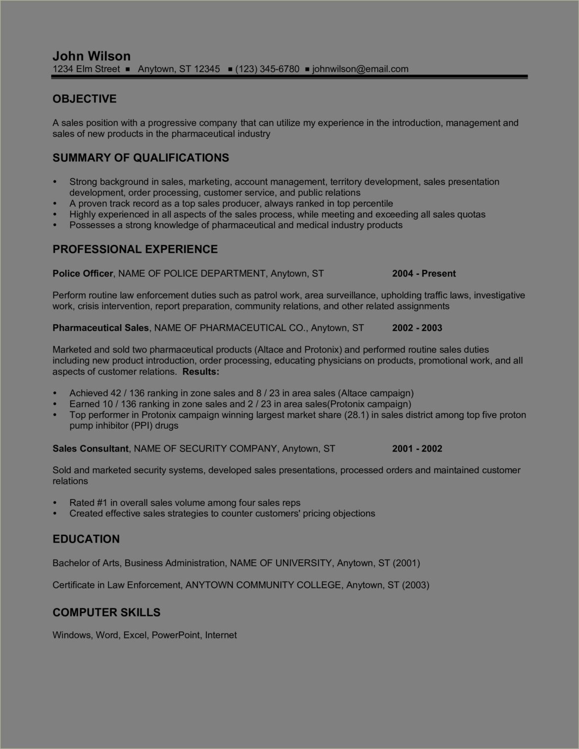 Sample Resumes Of Business Sales Associate