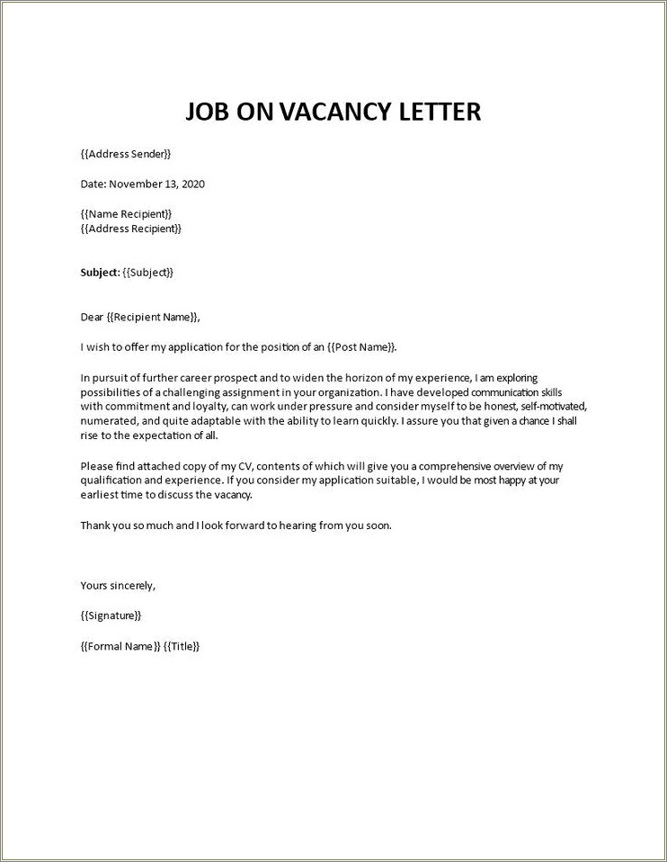 Sample Simple Cover Letter For Labor Resume