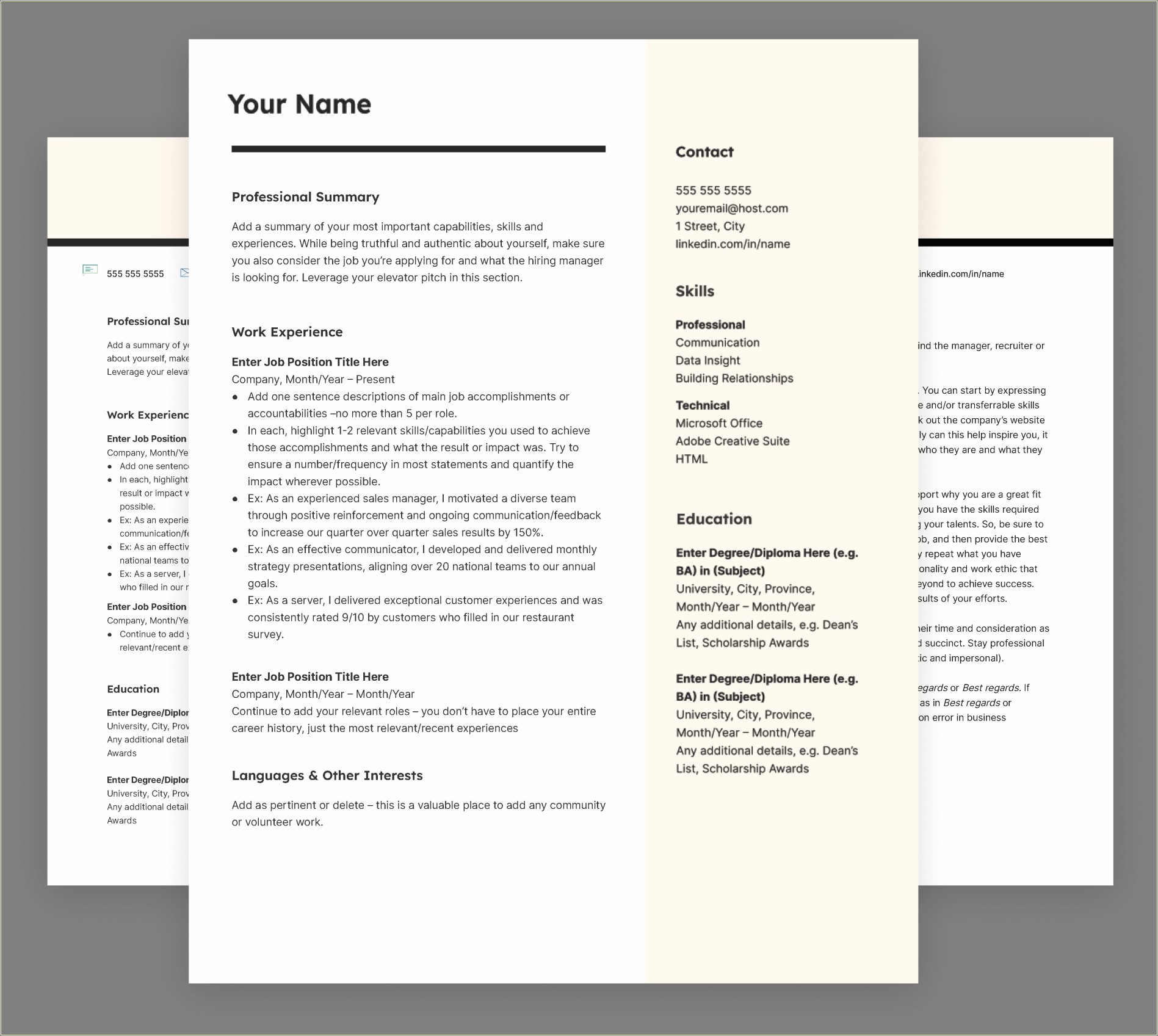 Sample Skills And Capabilities In Resume