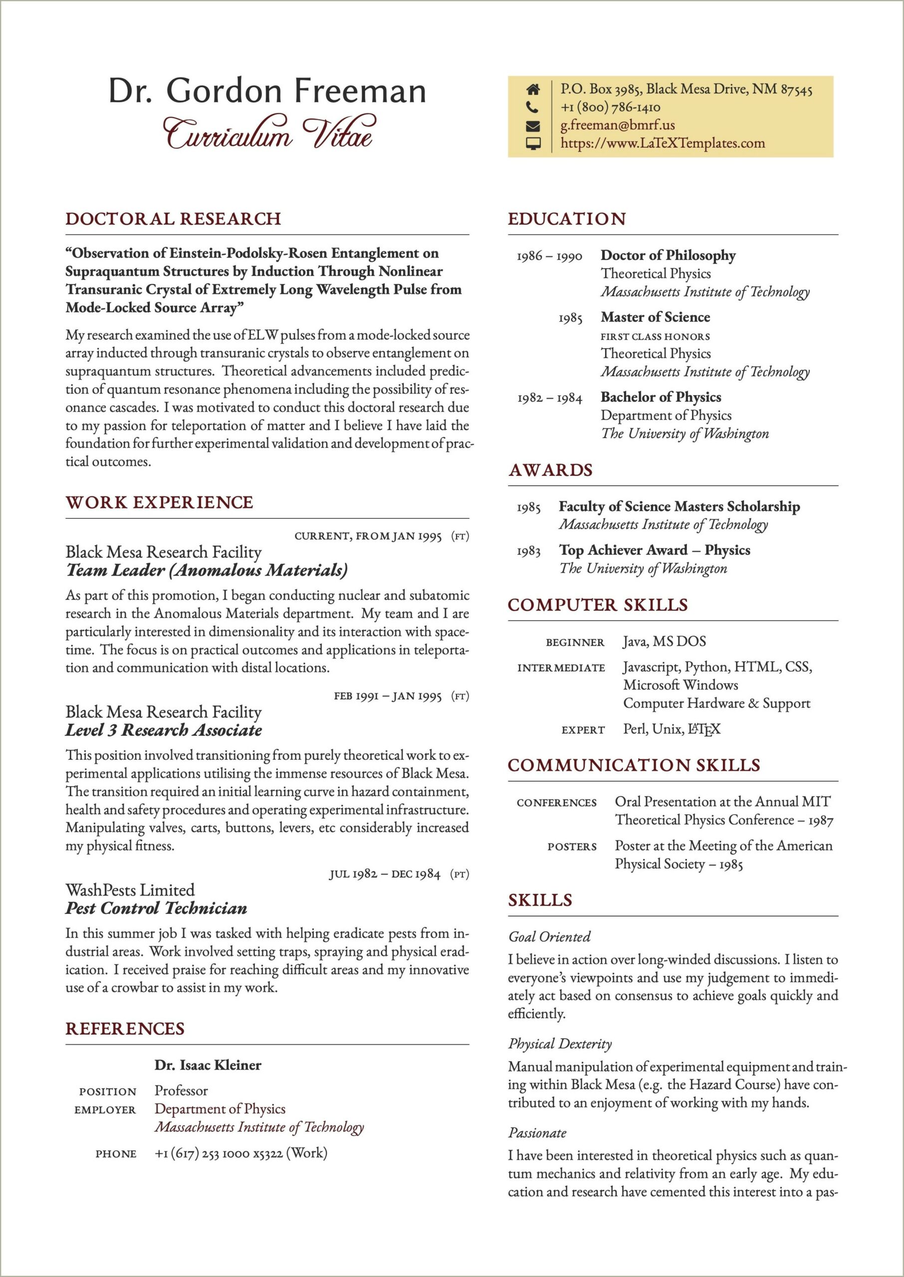 Sample Speech Patholgoy Grad School Resume