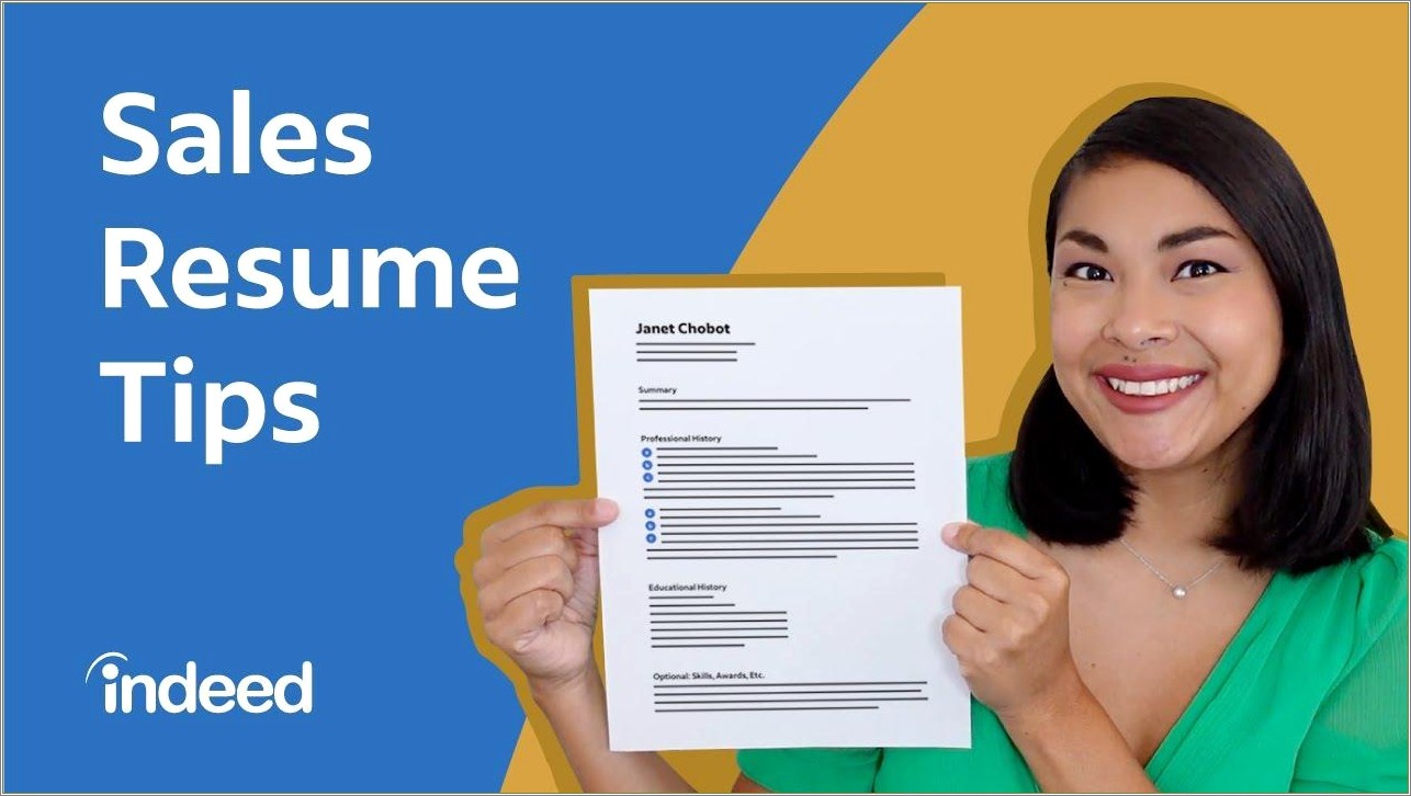Samples Of Sales Objectives For Resumes