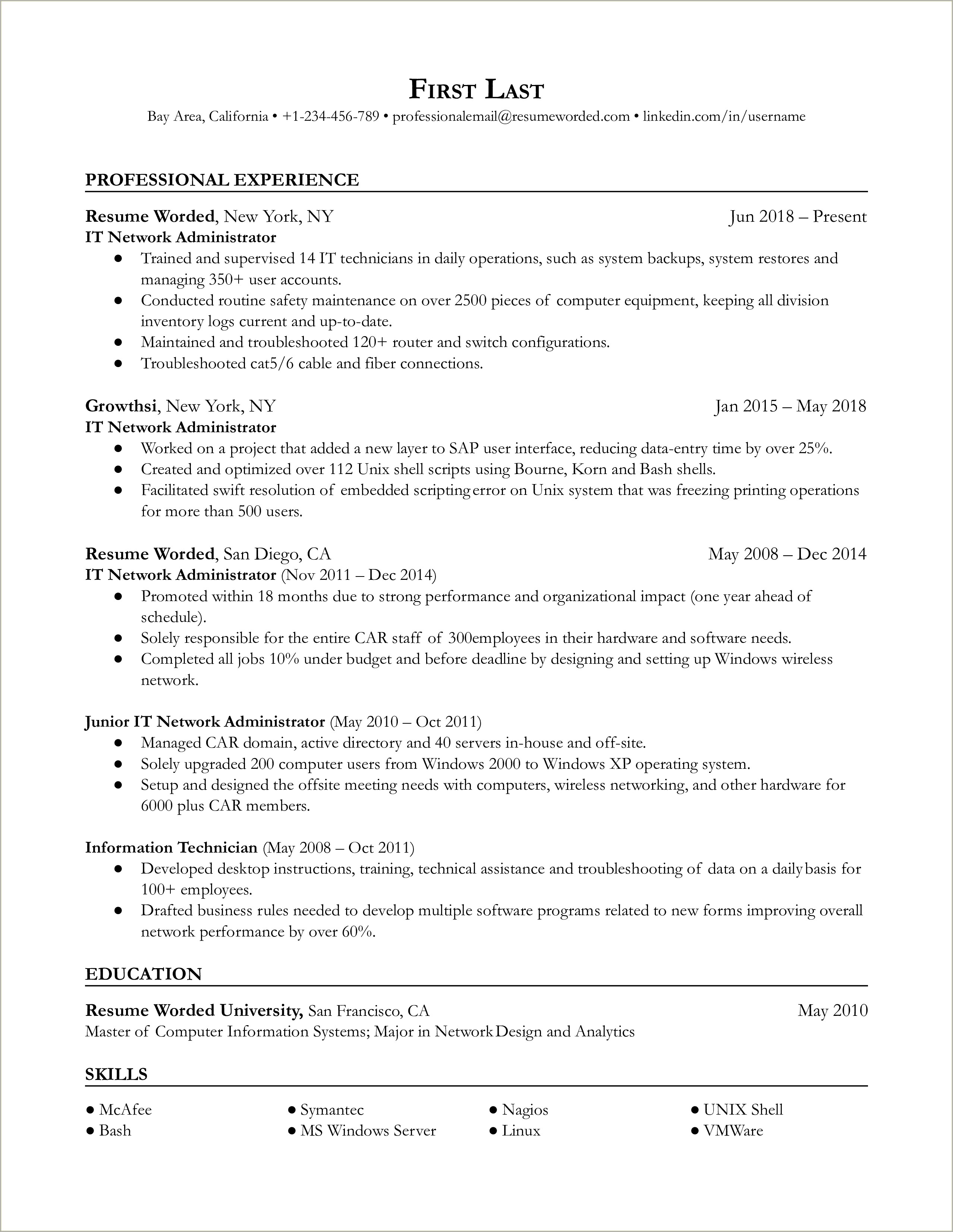 Sap Basis Resume 3 Years Experience Format