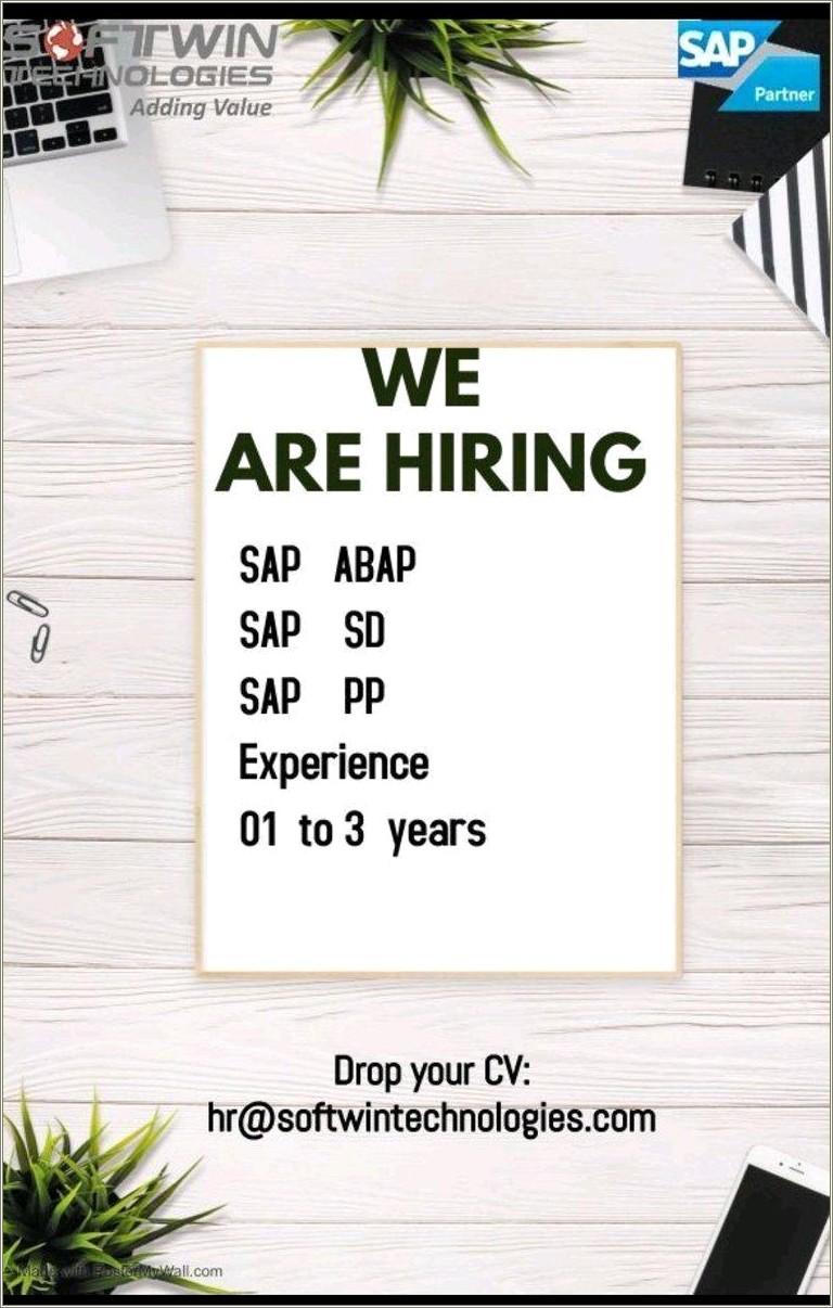 Sap Pp 3 Years Experience Resumes