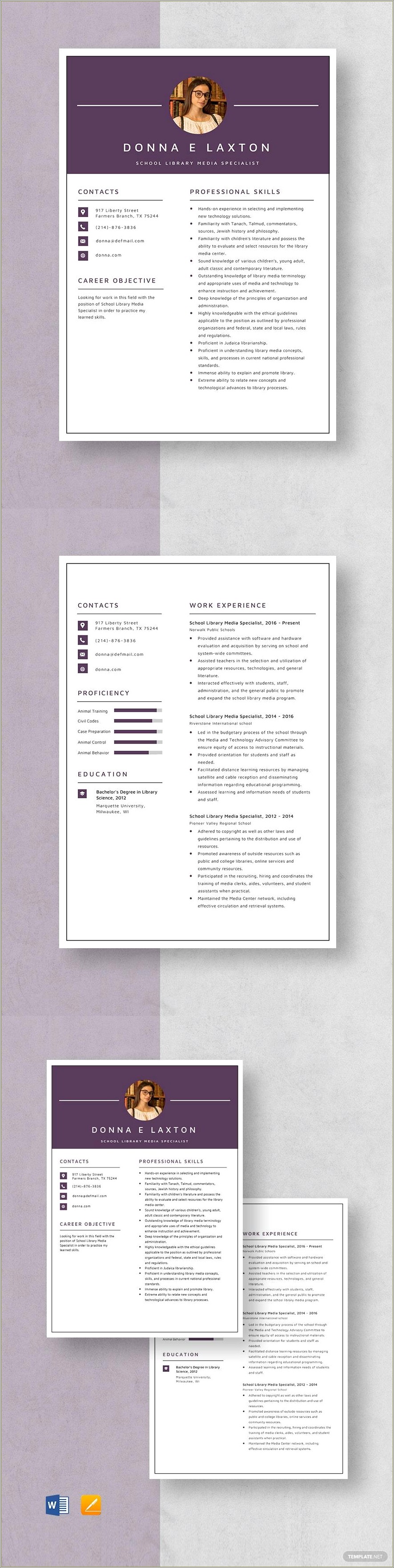 School Library Media Specialist Resume Samples