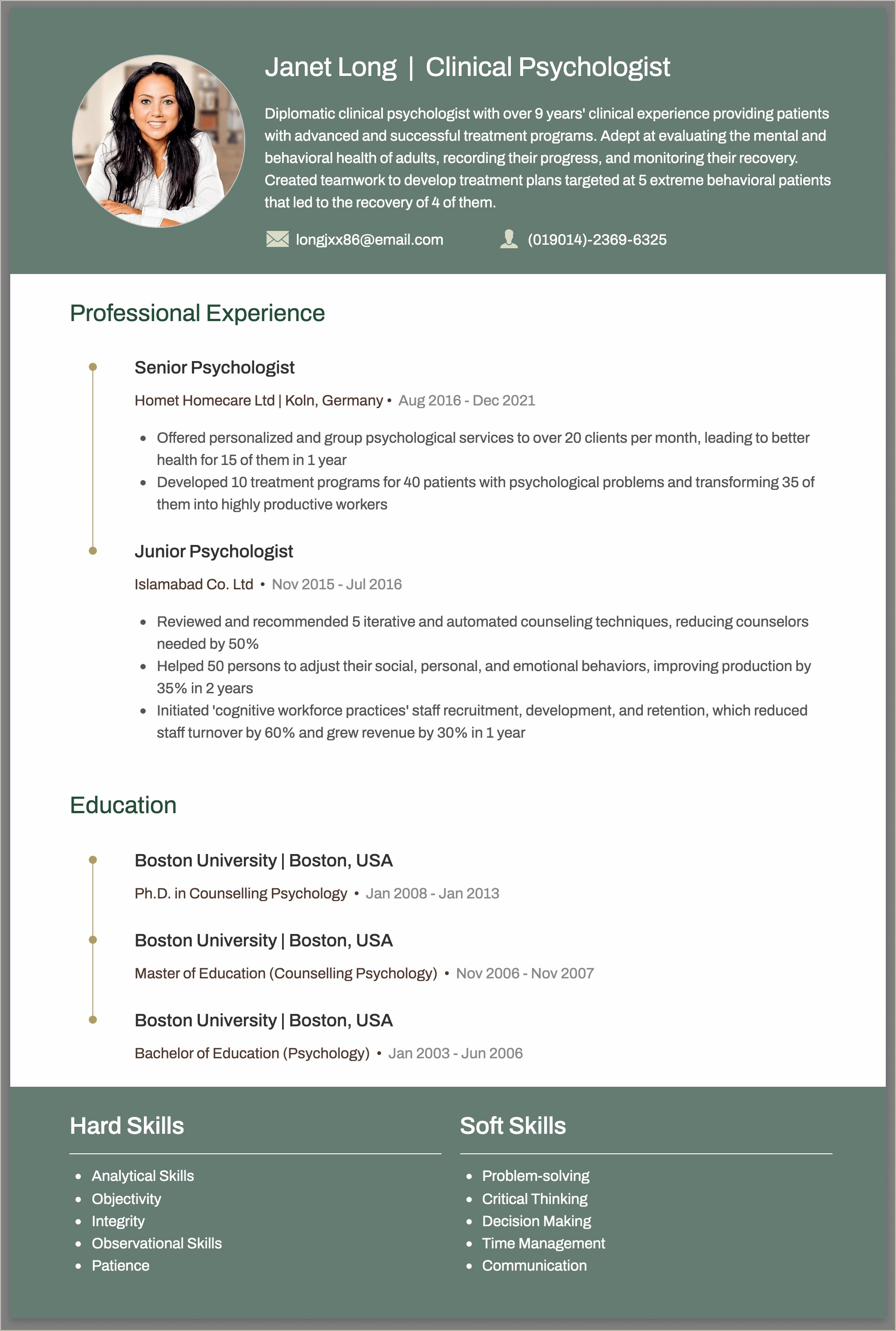 School Psychologist Job Description For Resume