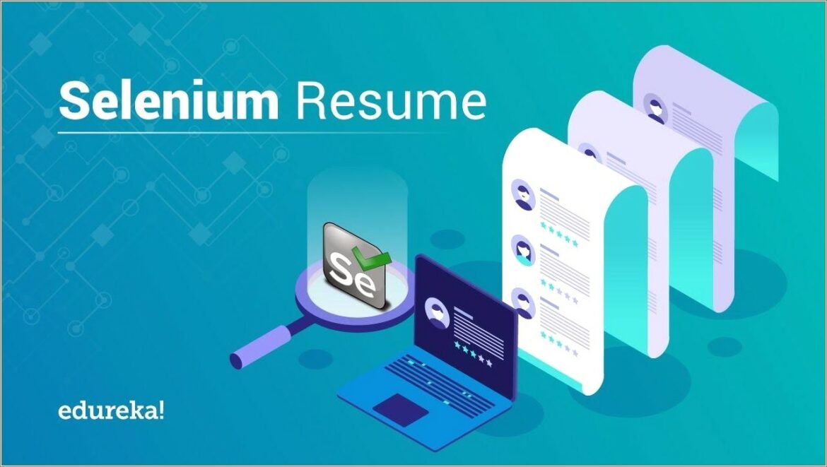 Selenium Automation Testing Resume For 4 Years Experience