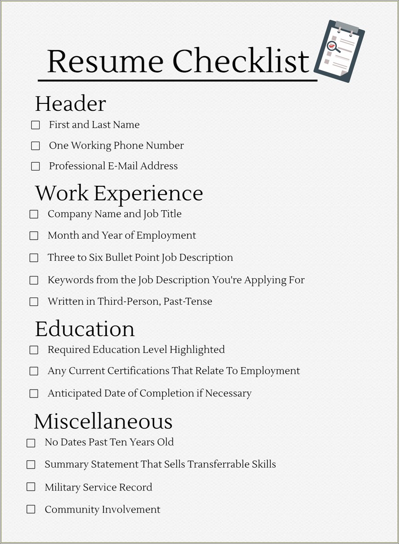 Sending In Resume By Mail For Grad School