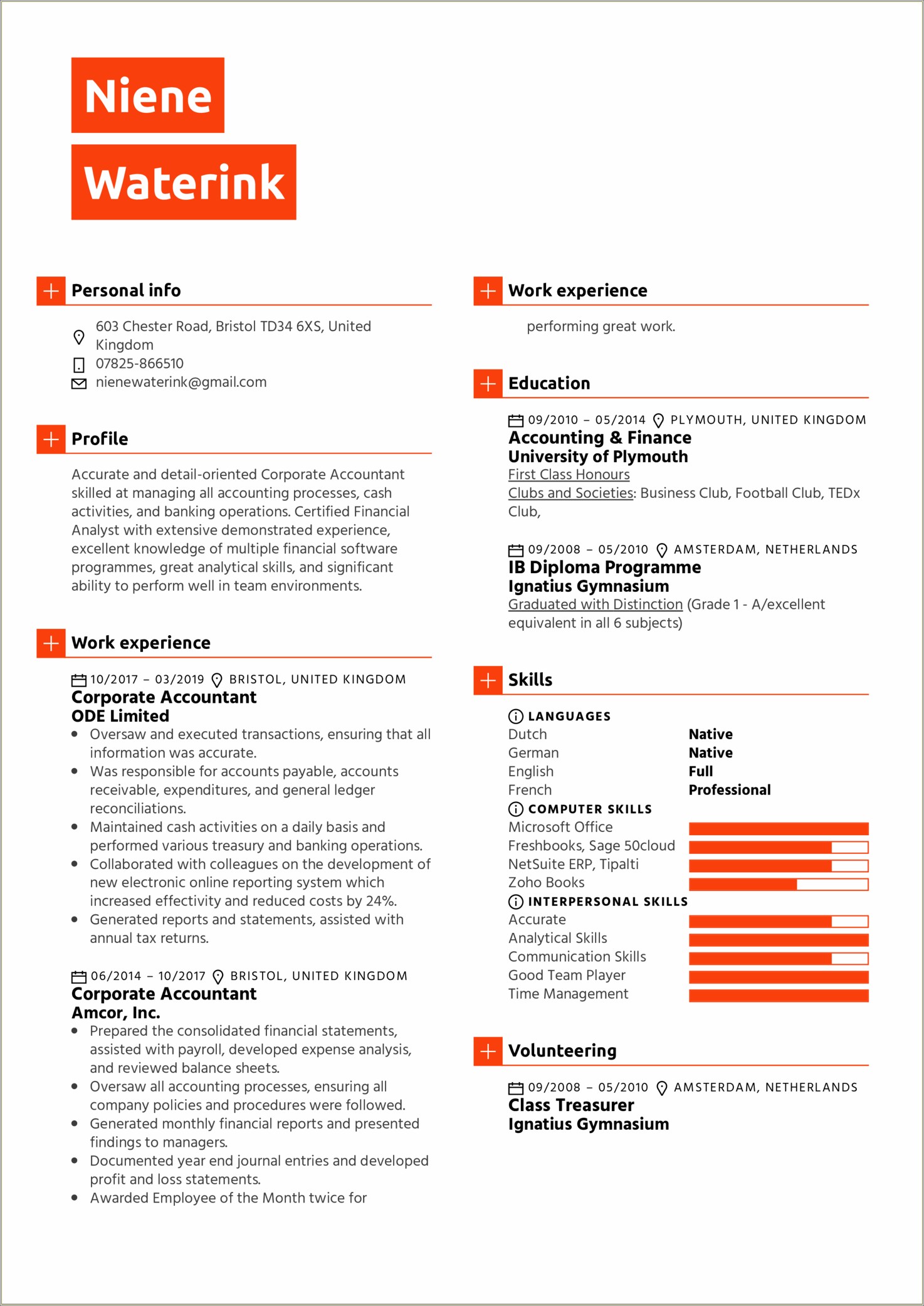 Senior Accountant Resume With Payroll Experience