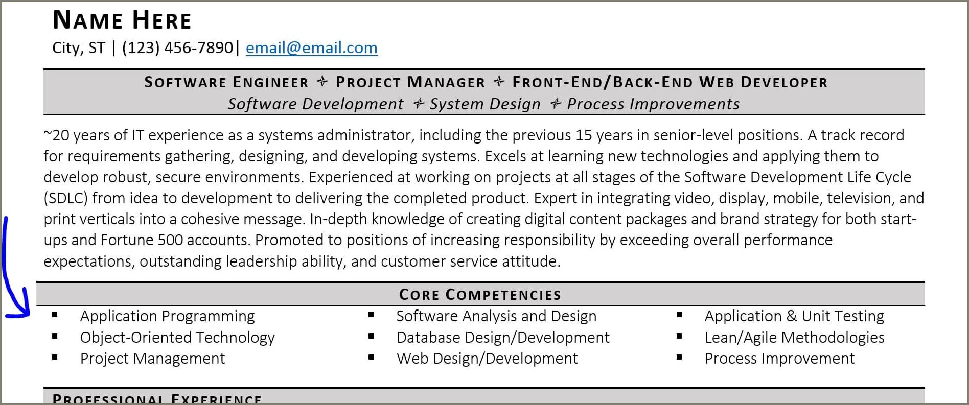 Sentences For Technical Skills On Resume