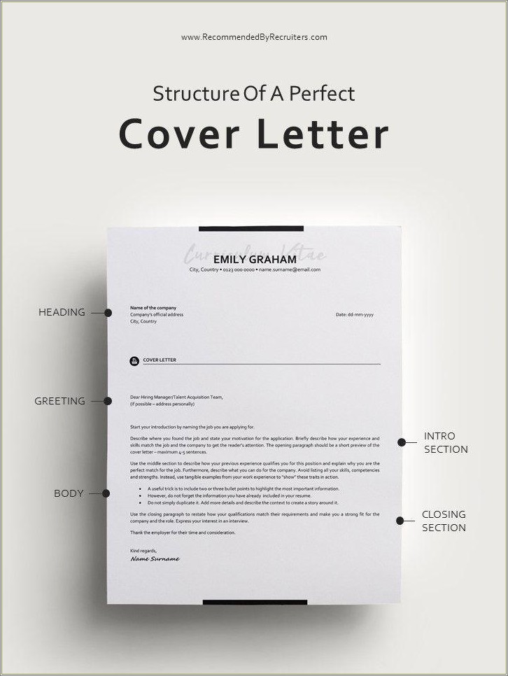 Should A Resume Have A Cover Letter Page