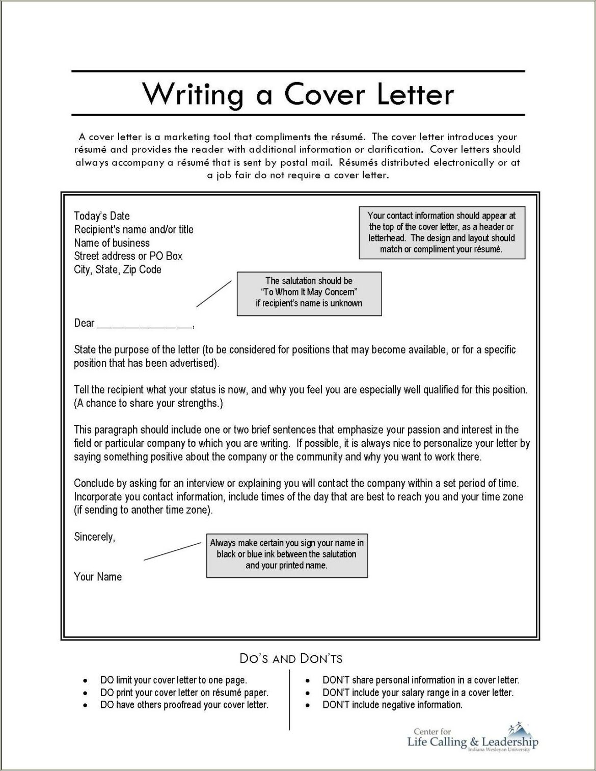 Should Cover Letter Always Accompany Resume