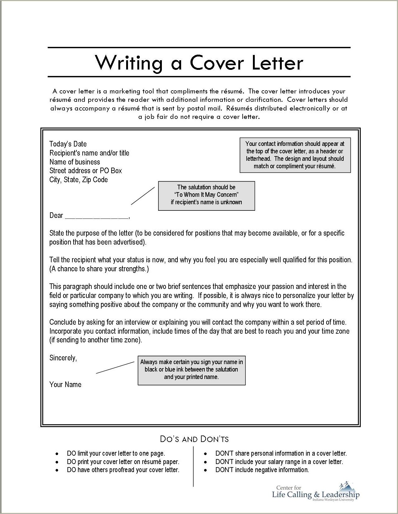 Should Cover Letter Always Accompany Resume