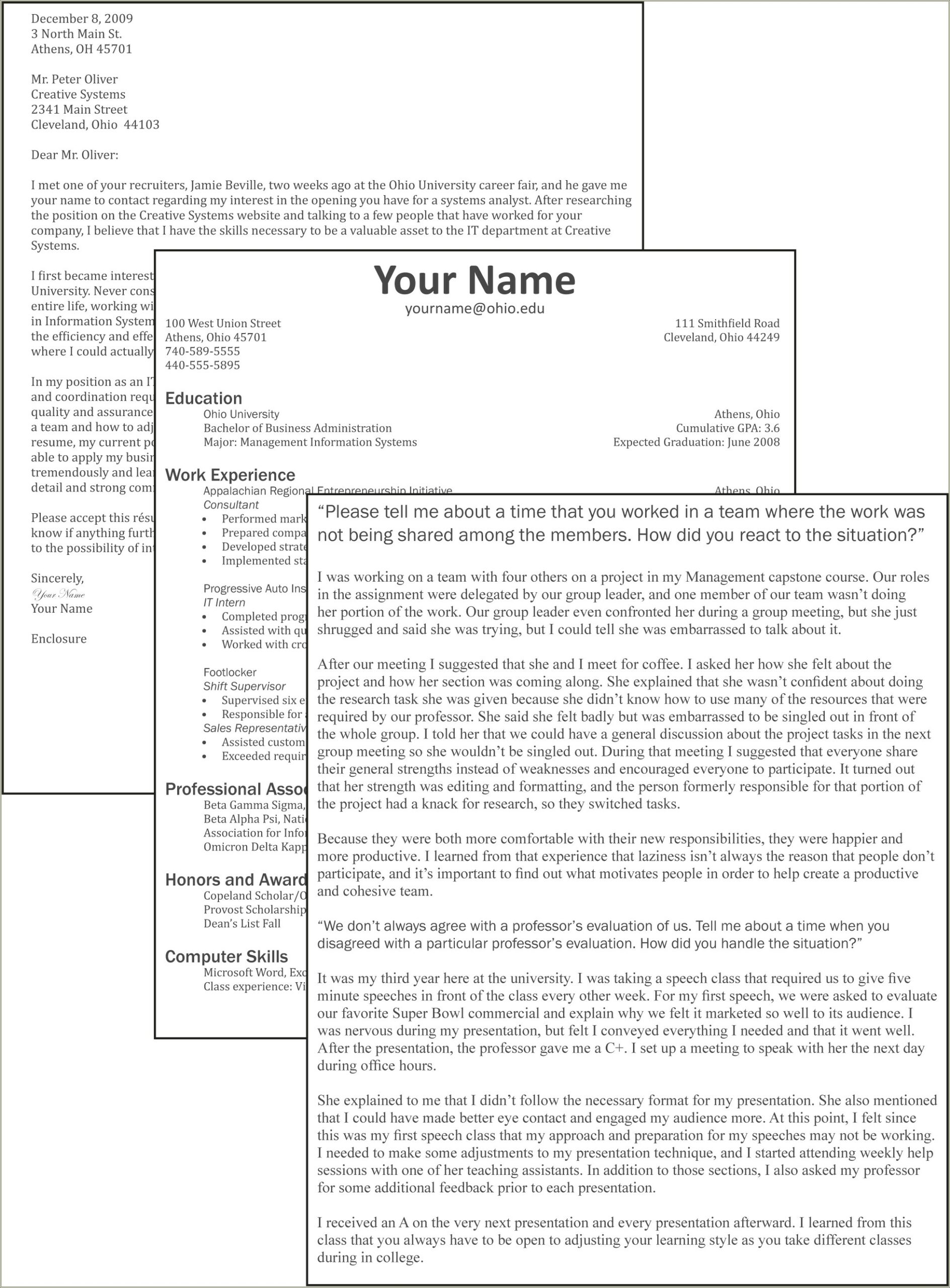Should Cover Letter And Resume Be Same Document