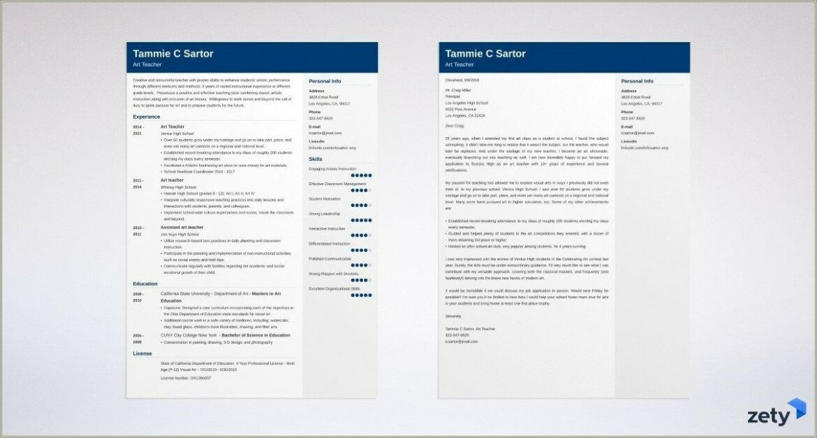 Should Cover Letter And Resume Have Same Font