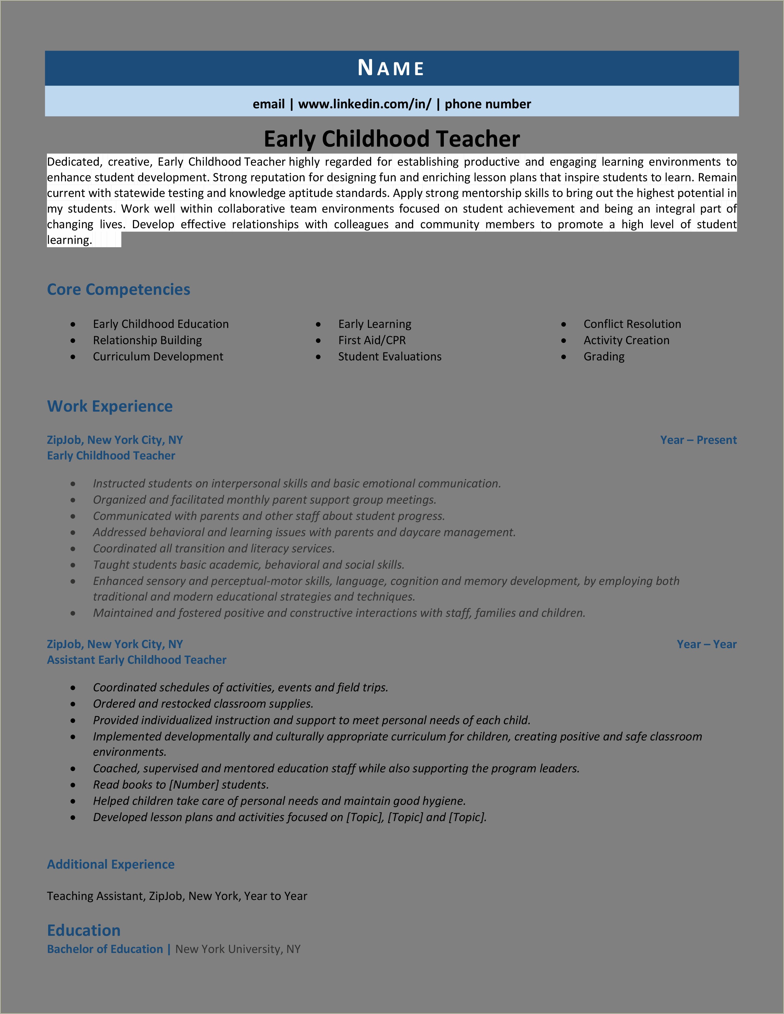 Should I Include Teaching Experience In My Resume