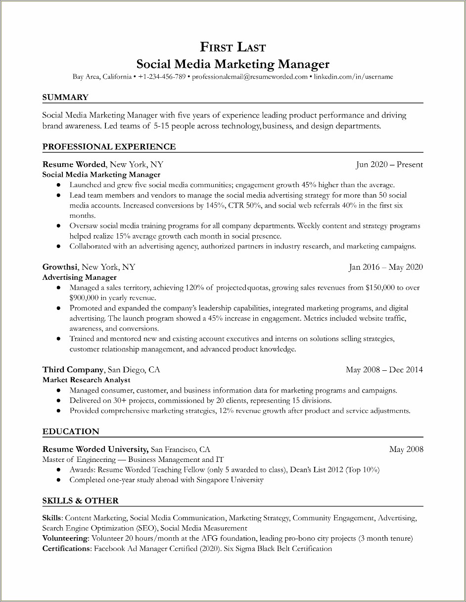 Should I List Jobs With Same Description Resume