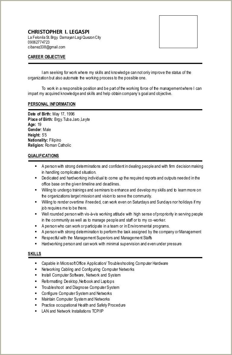 Should I Put Computer Hardware On Resume