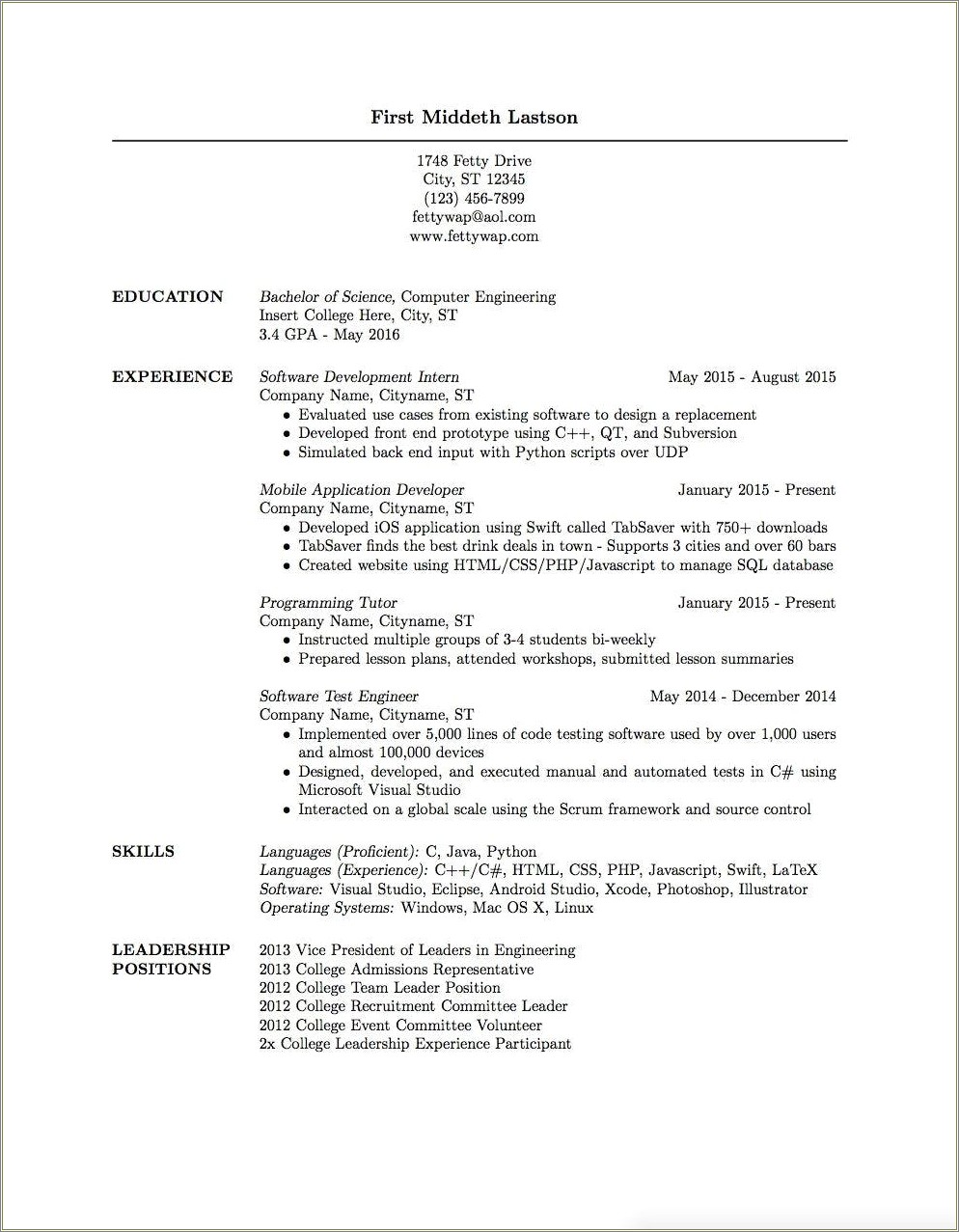 Should I Put General Studies On Resume Reddit