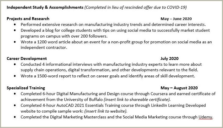 Should I Put Independent Projects In Resume