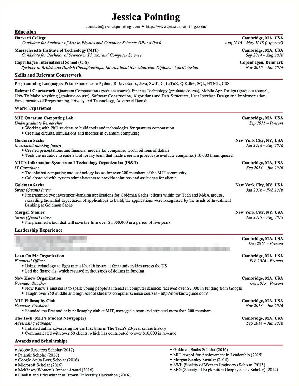 Should I Put Mit Courses On Resume