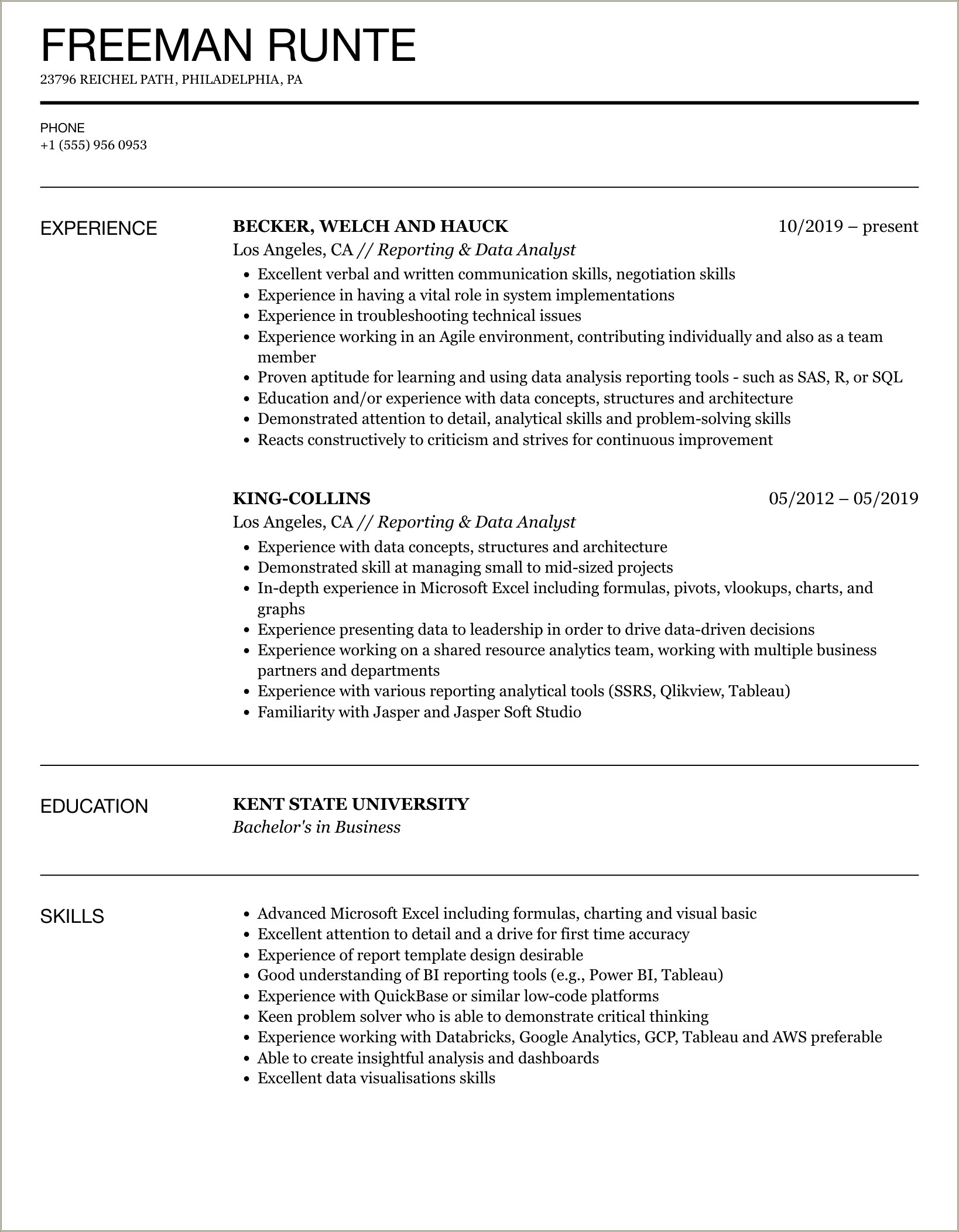 Should I Put Vlookups In Resume