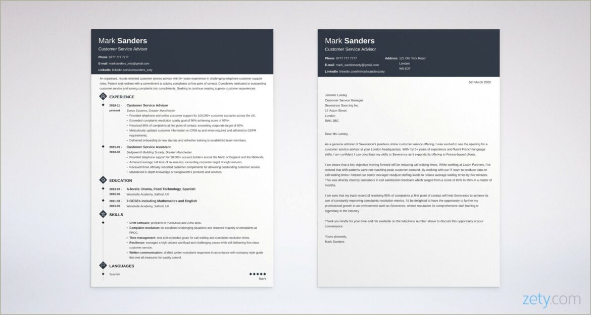 Should My Resume And Cover Letter Match