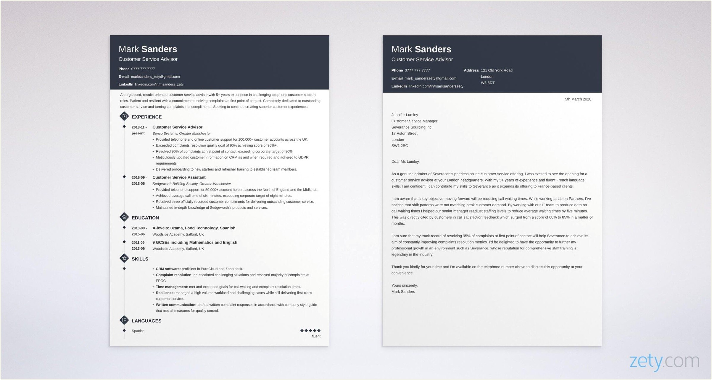 Should My Resume And Cover Letter Match