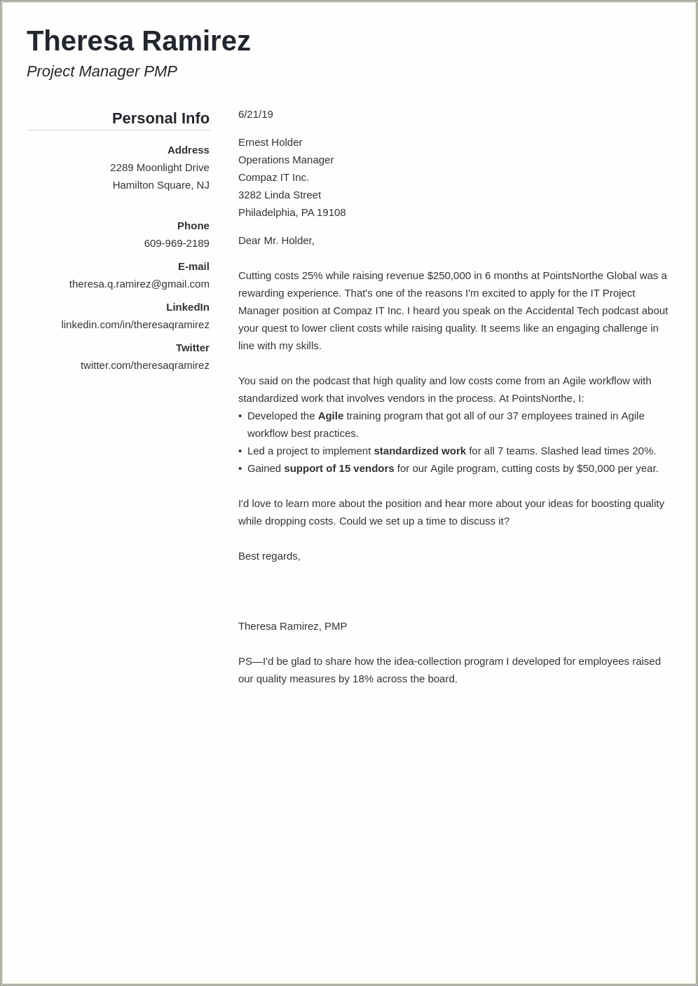 Should My Resume Cover Letter Be Singled Spaced